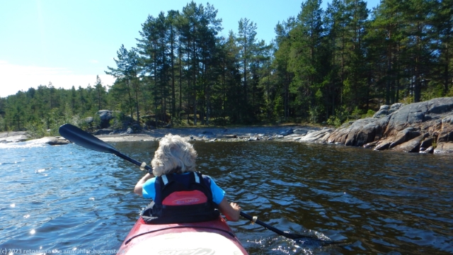 kleine bucht auf der ostseite der oesterklubben im oesterfjaerden bei umea