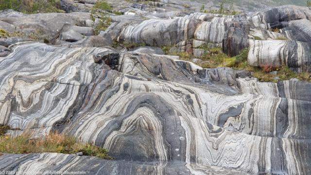 fantastische muster in den felsen bei svartis