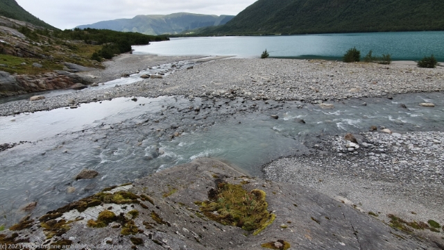 unpassierbarer ausfluss aus dem engabreen in den svartisvatnet