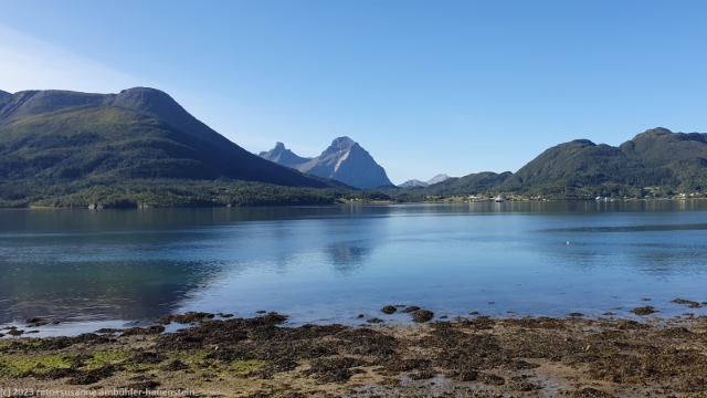 blick vom camping furoy ueber den arhaugfjorden