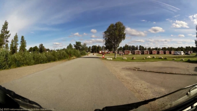 ankunft auf dem camping kraja bei arjeplog