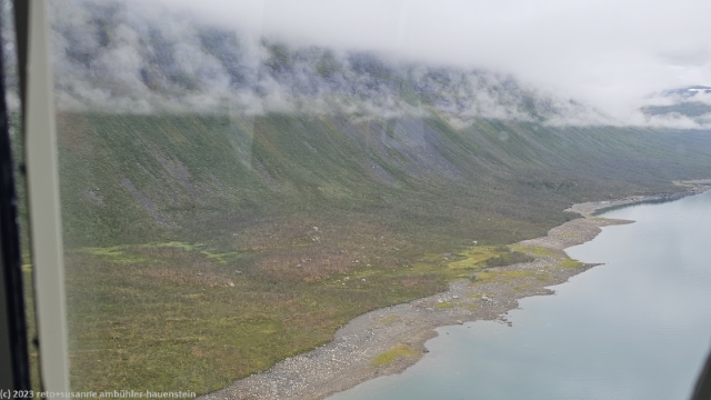 blick aus dem helikopter auf den boalnotjahkka