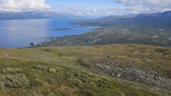 blick vom njulla auf abisko und den tornetraesk