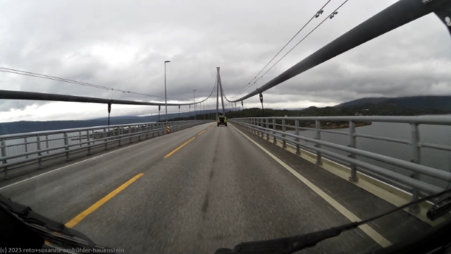 haengebruecke ueber den ofotfjorden im verlauf der umleitung ueber die E6