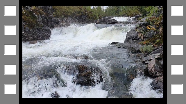wasserfaelle des anderelva im anderdalen nationalpark (film)