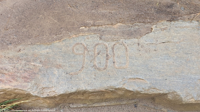 stufe mit trittzahl in der sherpatrappa auf den storsteinen