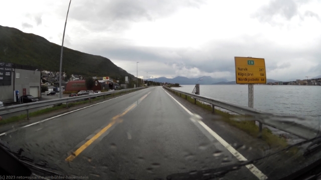 E8 entlang des balsfjorden