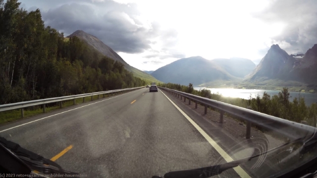E8 entlang des balsfjorden