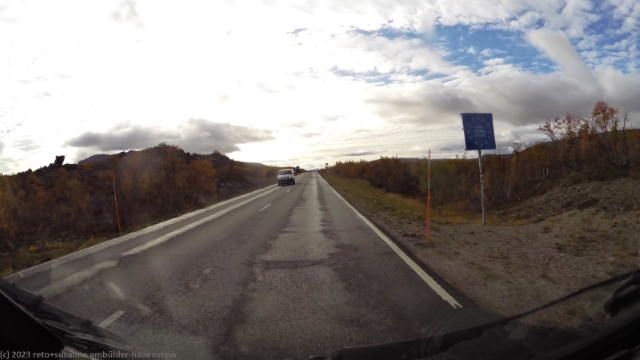 grenze zwischen norwegen und finnland im verlauf der E8