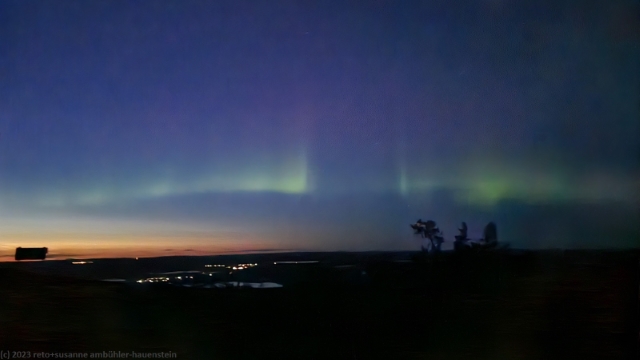 polarlichter ueber dem levi
