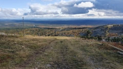skipiste an der ostflanke des levi