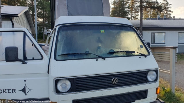 vereiste frontscheibe an unserem jogi bei den levilehto appartements