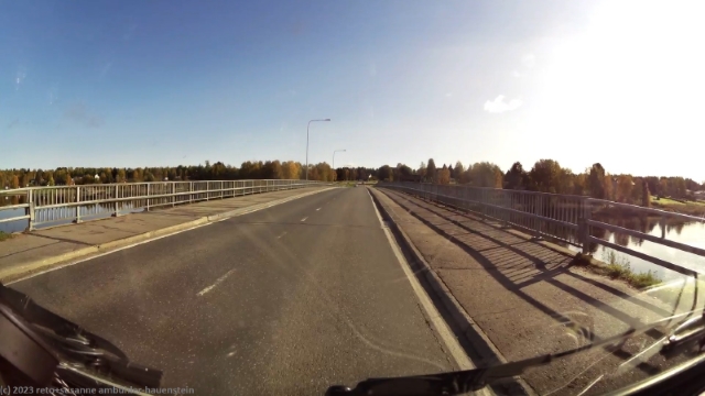 bruecke ueber den kitinen im verlauf der strasse 5 bei sodankylae