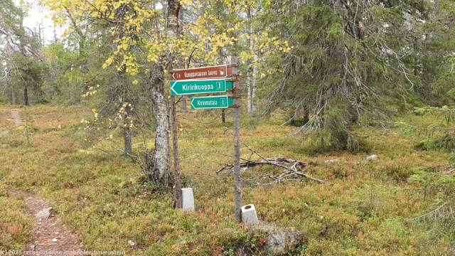 wegweiser am fuss des kuoppavaara
