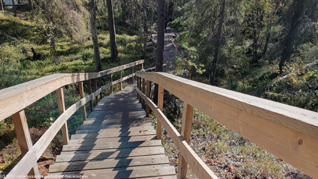 treppe im verlauf des pieni karhunkierros im oulanka nationalpark