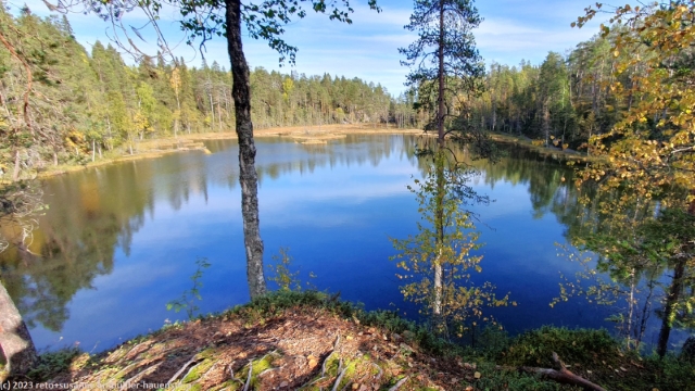 malerischer see im oulanka nationalpark