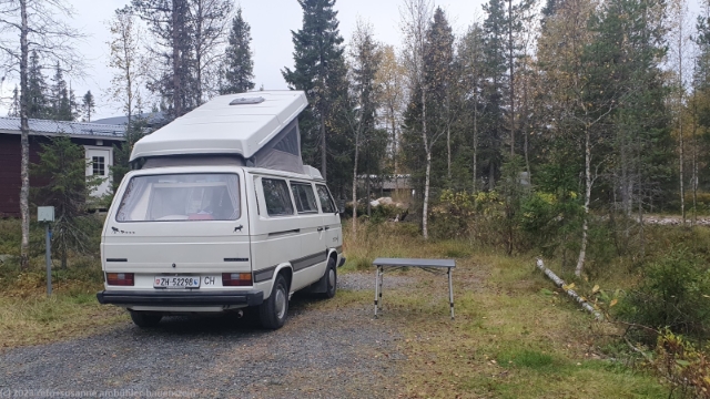 unser jogi auf dem campingplatz des iisakki village ruka