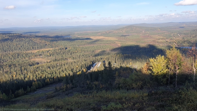 aussicht vom hotelli iso-syoete richtung norden