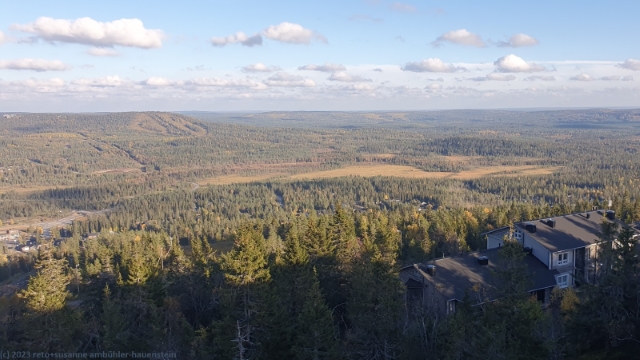 aussicht vom hotelli iso-syoete richtung osten