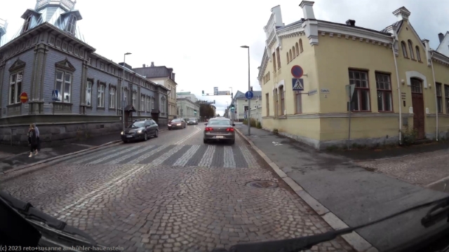 aleksanterinkatu im zentrum von oulu