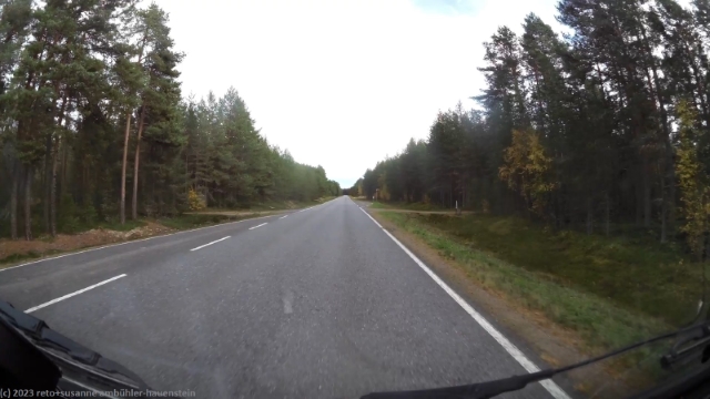 freie fahrt ueber die strasse 816 auf hailuoto