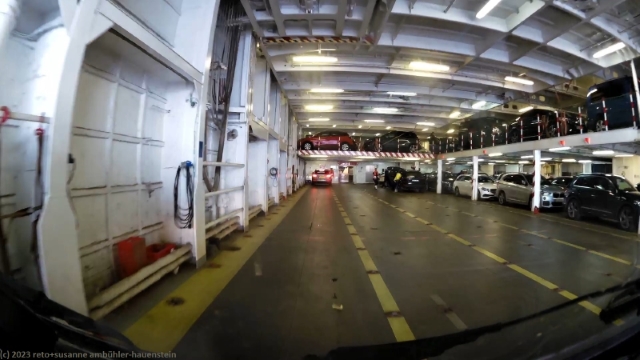 auf dem autodeck der finnmaid