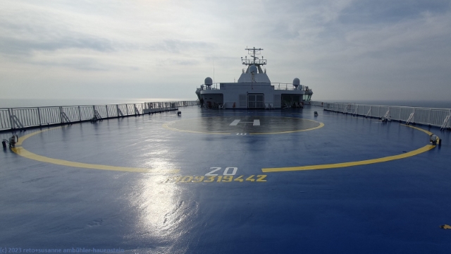 oberdeck auf der finnmaid