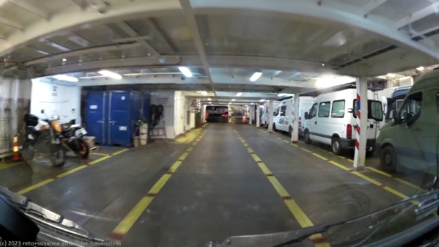 auf dem autodeck der finnmaid