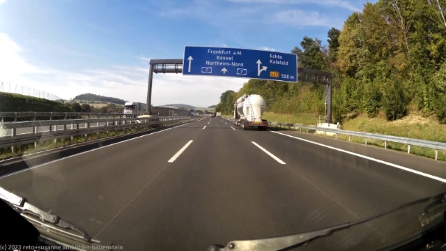 auch auf der hoehe des harz wenig verkehr auf der A7