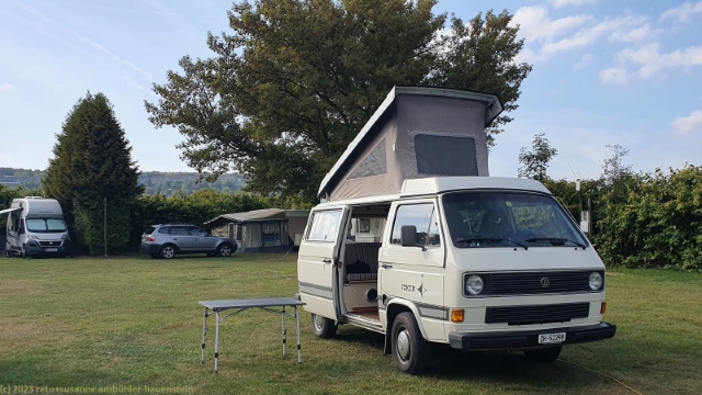 unser jogi auf dem campingplatz kalte quelle bei wuerzburg