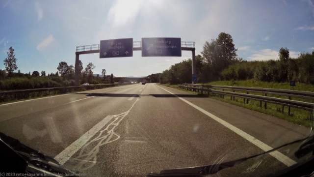ausfahrt donaueschingen im verlauf der A81