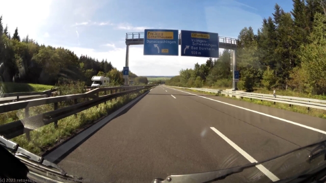 anschlussstelle donaueschingen im verlauf der A864