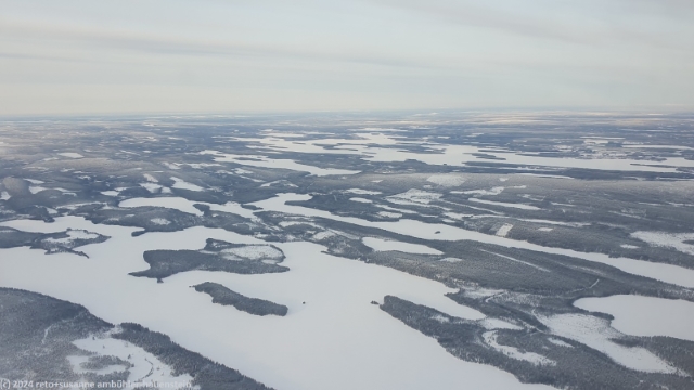 wunderbare finnische winterlandschaft zwischen oulu und kuusamo