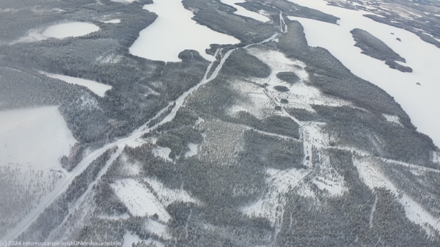 wunderbare finnische winterlandschaft zwischen oulu und kuusamo