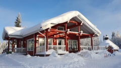 korpikahvila in der naehe des rukajaervi