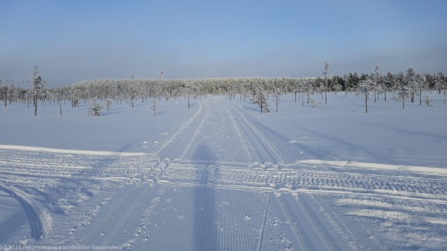 loipe durch lahdentausmaa bei ruka
