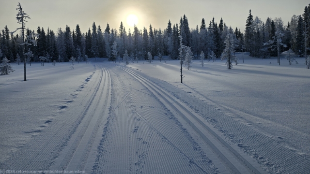 loipe durch lahdentausmaa bei ruka