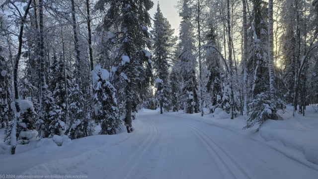 loipe durch lahdentausmaa bei ruka