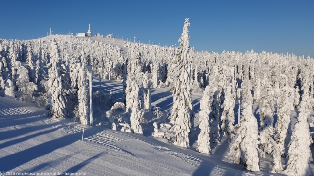 winterlicher zwischen den pisten in ruka