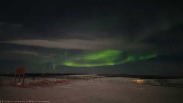 polarlichter ueber dem kaunispaeae bei saariselkae
