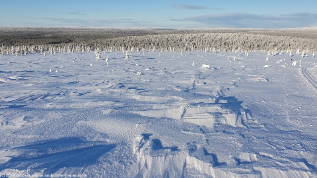aussicht von der anhoehe westlich des ahopaeaet bei saariselkae