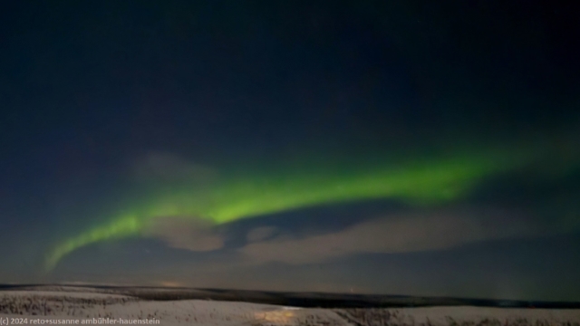 polarlichter ueber dem kaunispaeae bei saariselkae