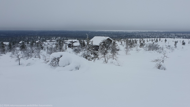 aussicht vom kaunispaeae bei saariselkae