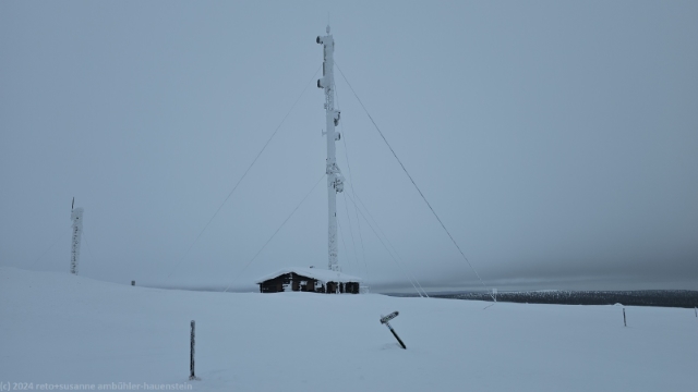 mast auf dem kaunispaeae bei saariselkae