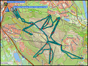 karte und hoehenprofil skifahren in levi