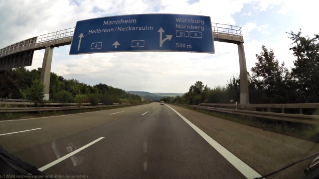 autobahnkreuz weinsberg im verlauf der A81