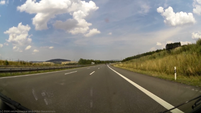 kaum verkehr auf der A7 bei berwartshausen