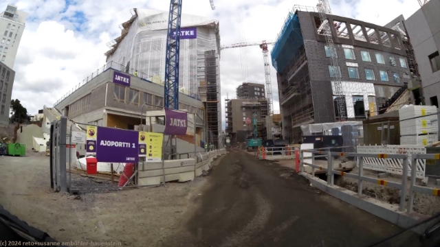 baustellen beidseits der tulistimenkatu (zufahrt zur autoverladestation pasila)