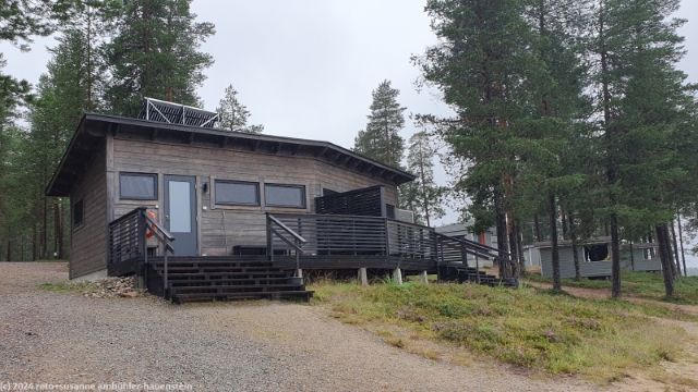 sauna auf dem camping hossan lumo