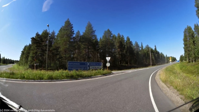 abzweiger von der strasse 5 in die strasse 82
